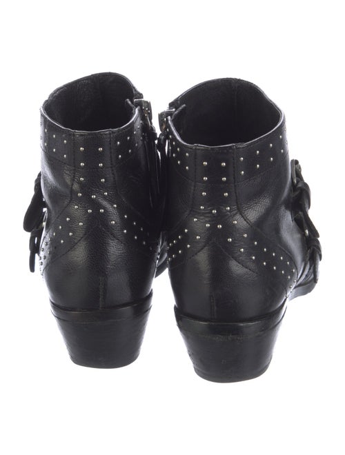 Rebecca Minkoff Leather Studded Accents Moto Boots