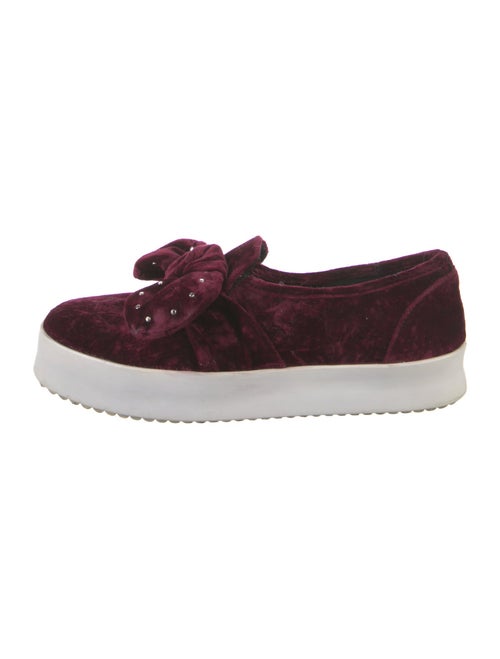 Rebecca Minkoff Velvet Bow Accents Sneakers