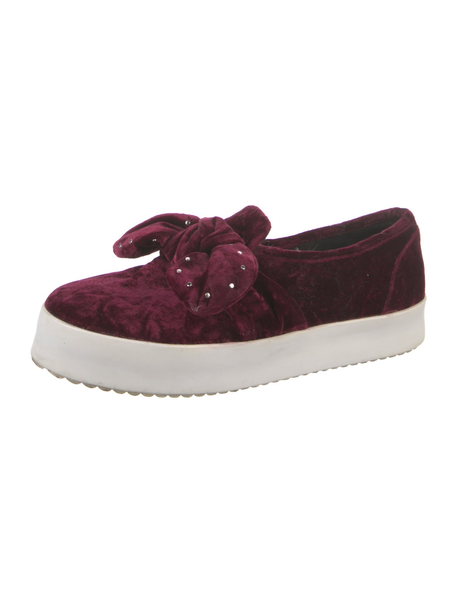 Rebecca Minkoff Velvet Bow Accents Sneakers