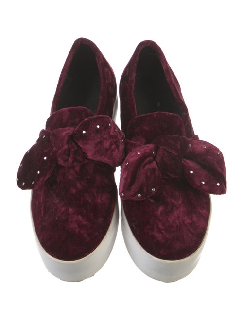 Rebecca Minkoff Velvet Bow Accents Sneakers