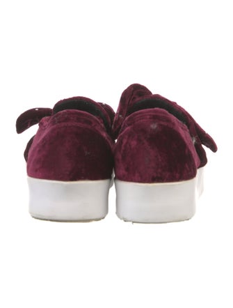 Rebecca Minkoff Velvet Bow Accents Sneakers