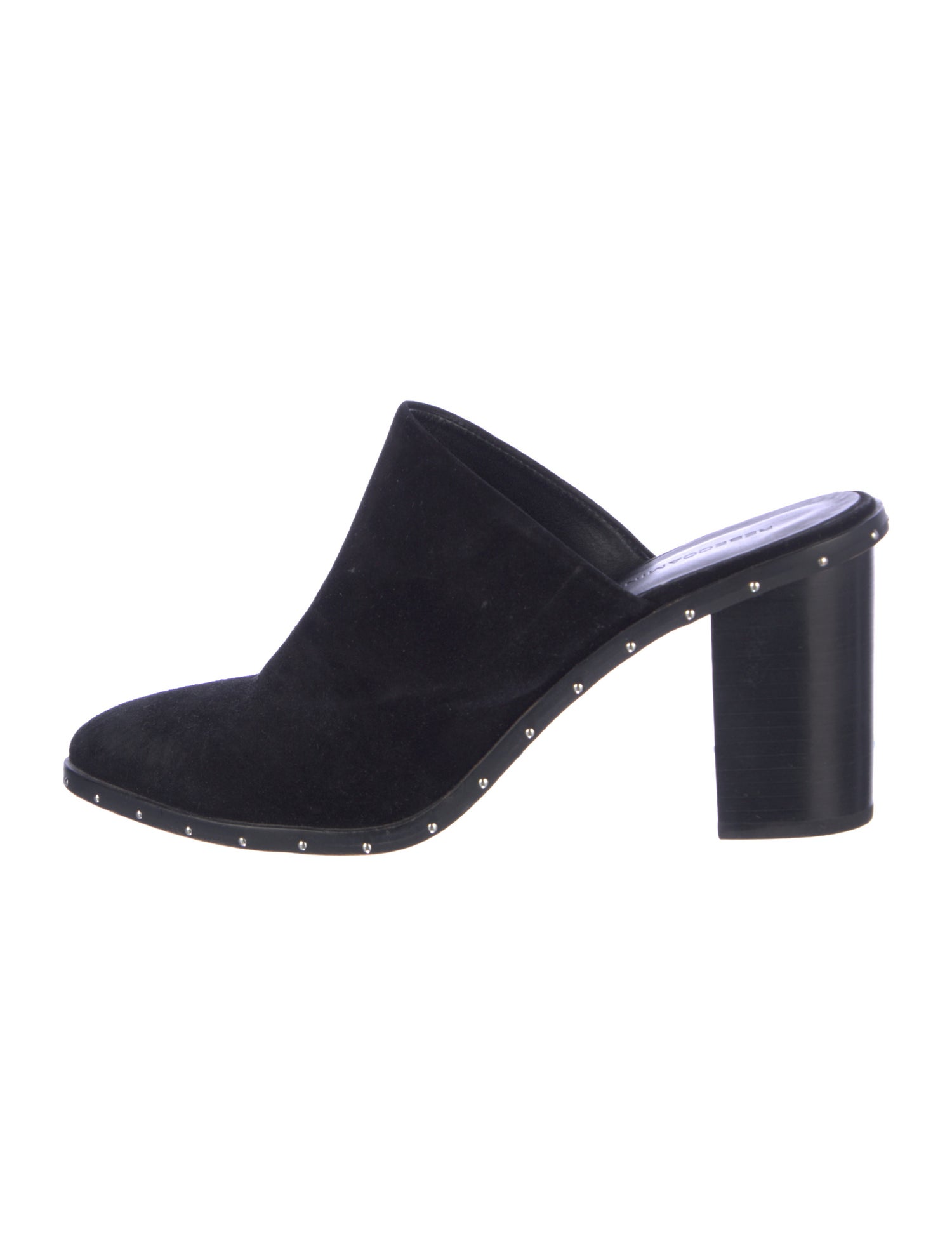 Rebecca Minkoff Suede Studded Accents Mules