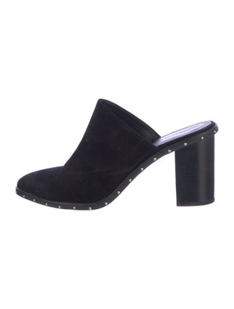 Rebecca Minkoff Suede Studded Accents Mules