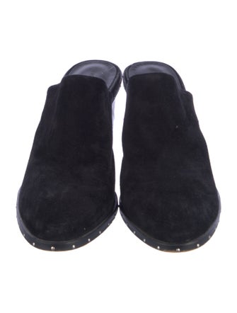 Rebecca Minkoff Suede Studded Accents Mules