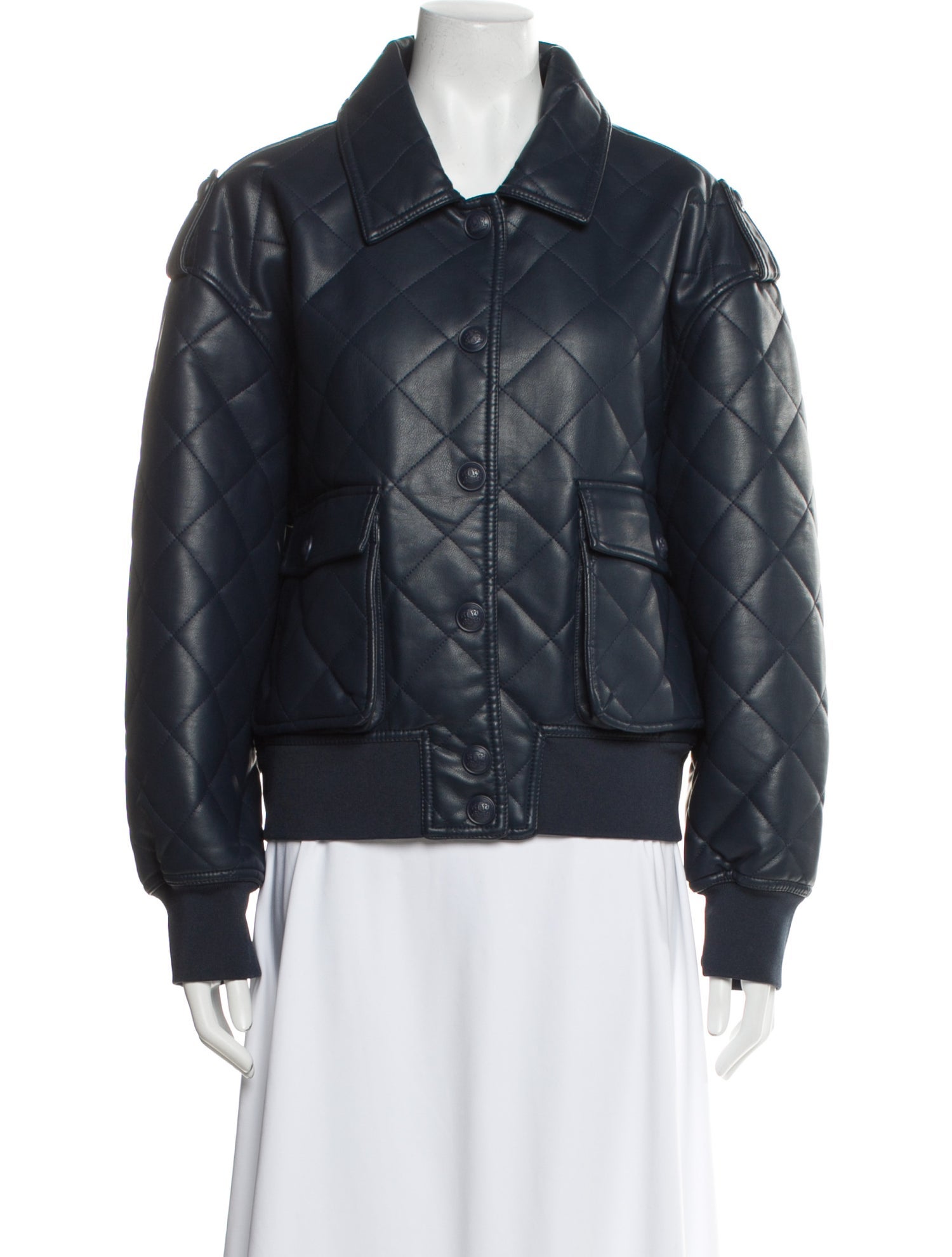 Rebecca Minkoff Faux Leather Bomber Jacket w/ Tags