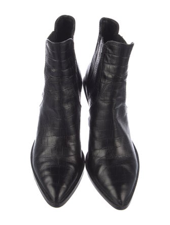 Rebecca Minkoff Crocodile Chelsea Boots