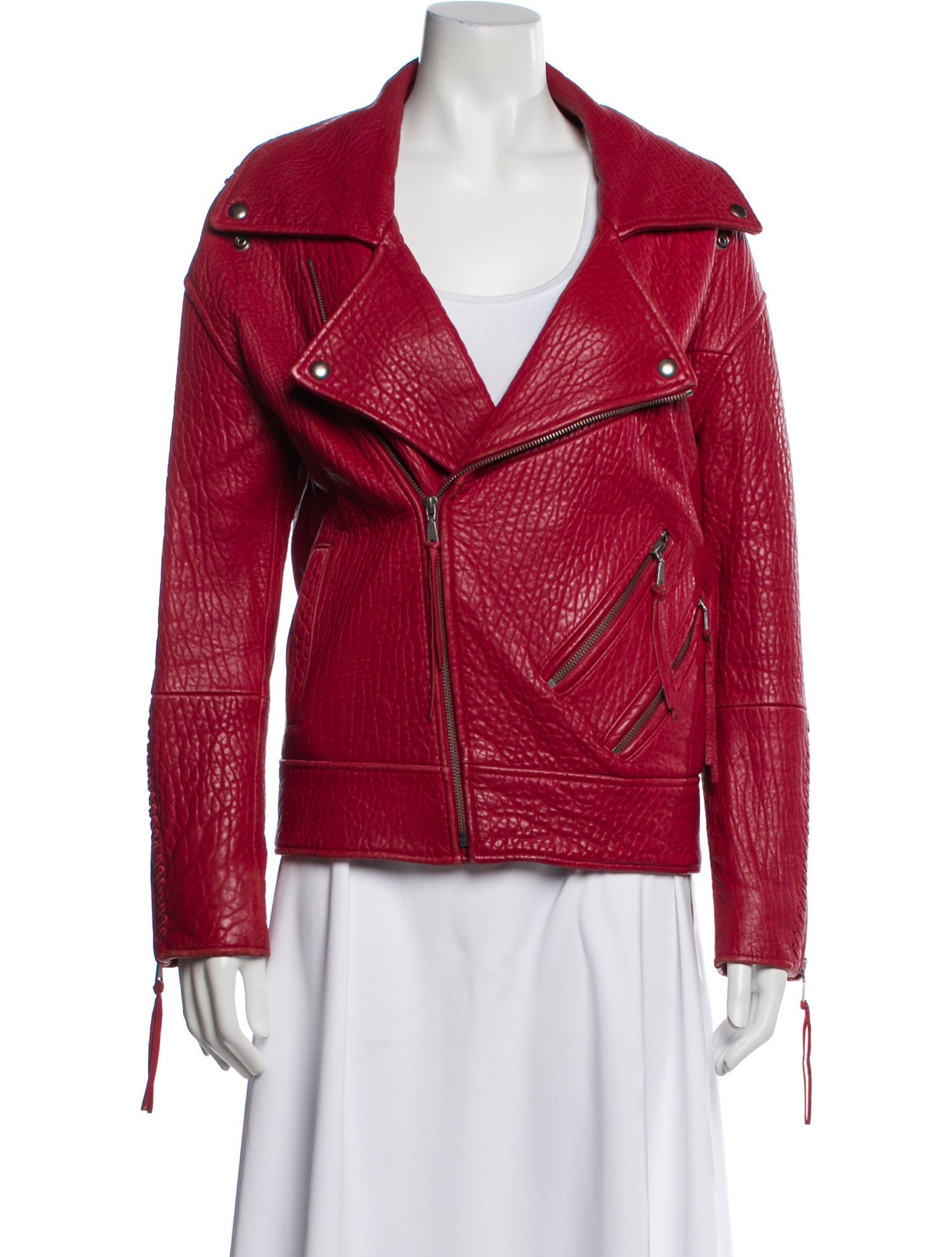 Rebecca Minkoff Lambskin Biker Jacket