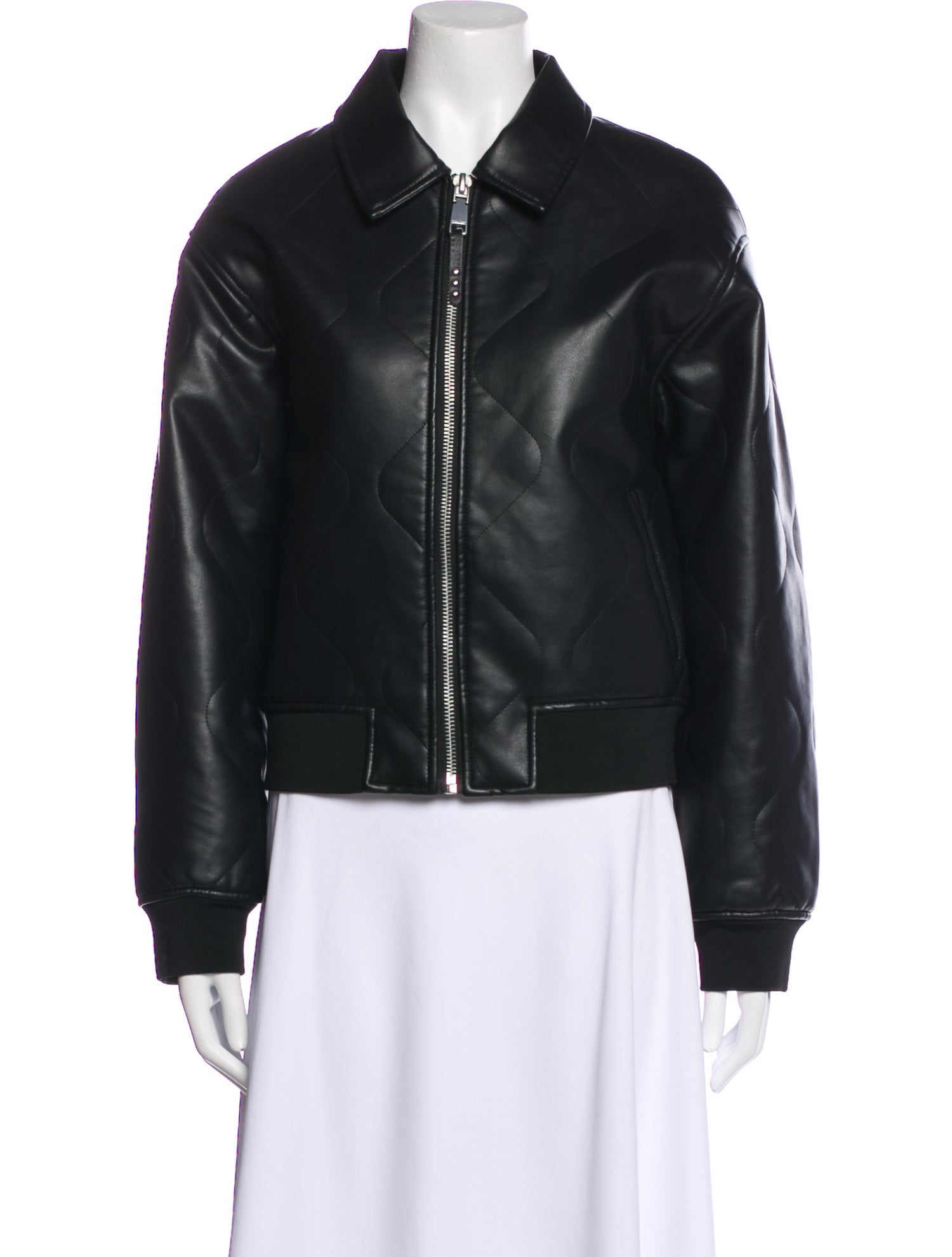 Rebecca Minkoff Faux Leather Bomber Jacket