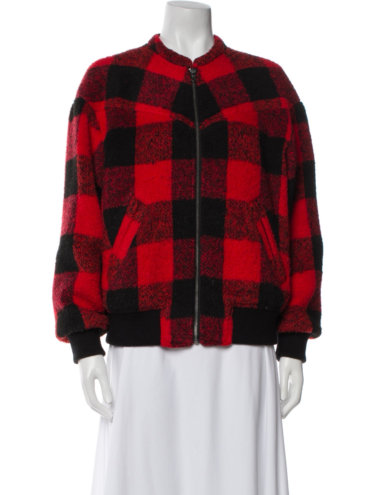Rebecca Minkoff Plaid Print Jacket