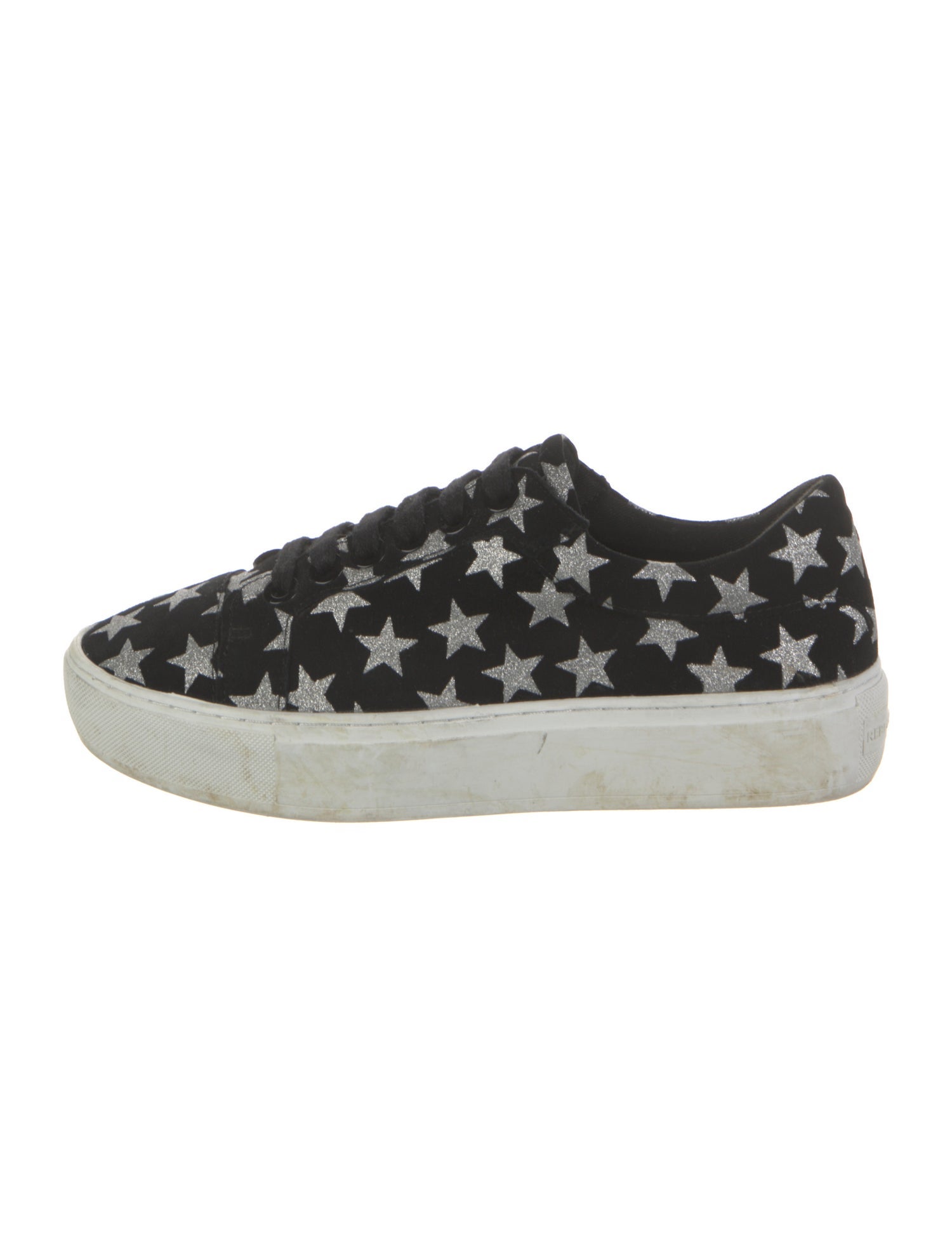 Rebecca Minkoff Suede Glitter Accents Sneakers