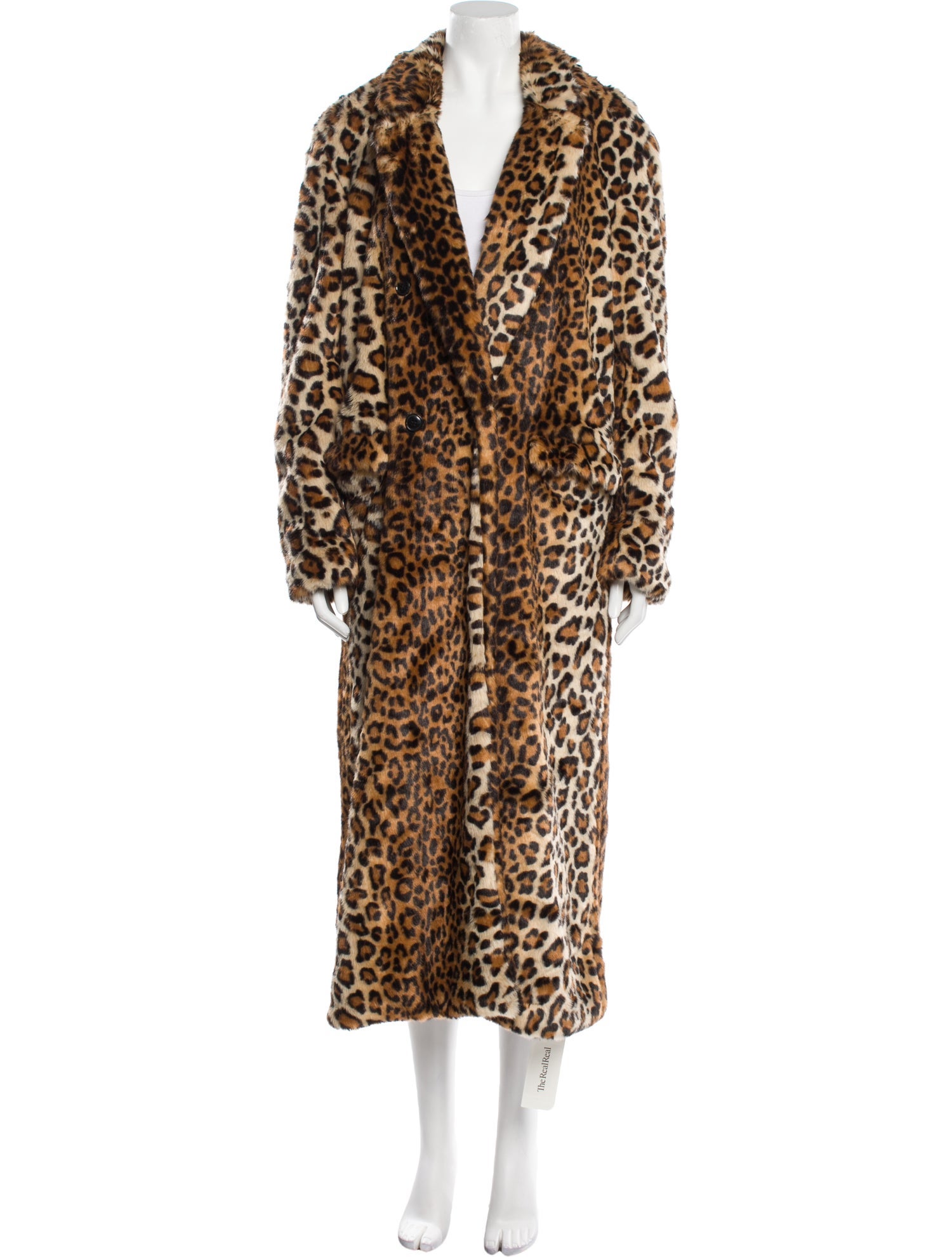 Rebecca Minkoff Faux Fur Animal Print Faux Fur Coat w/ Tags
