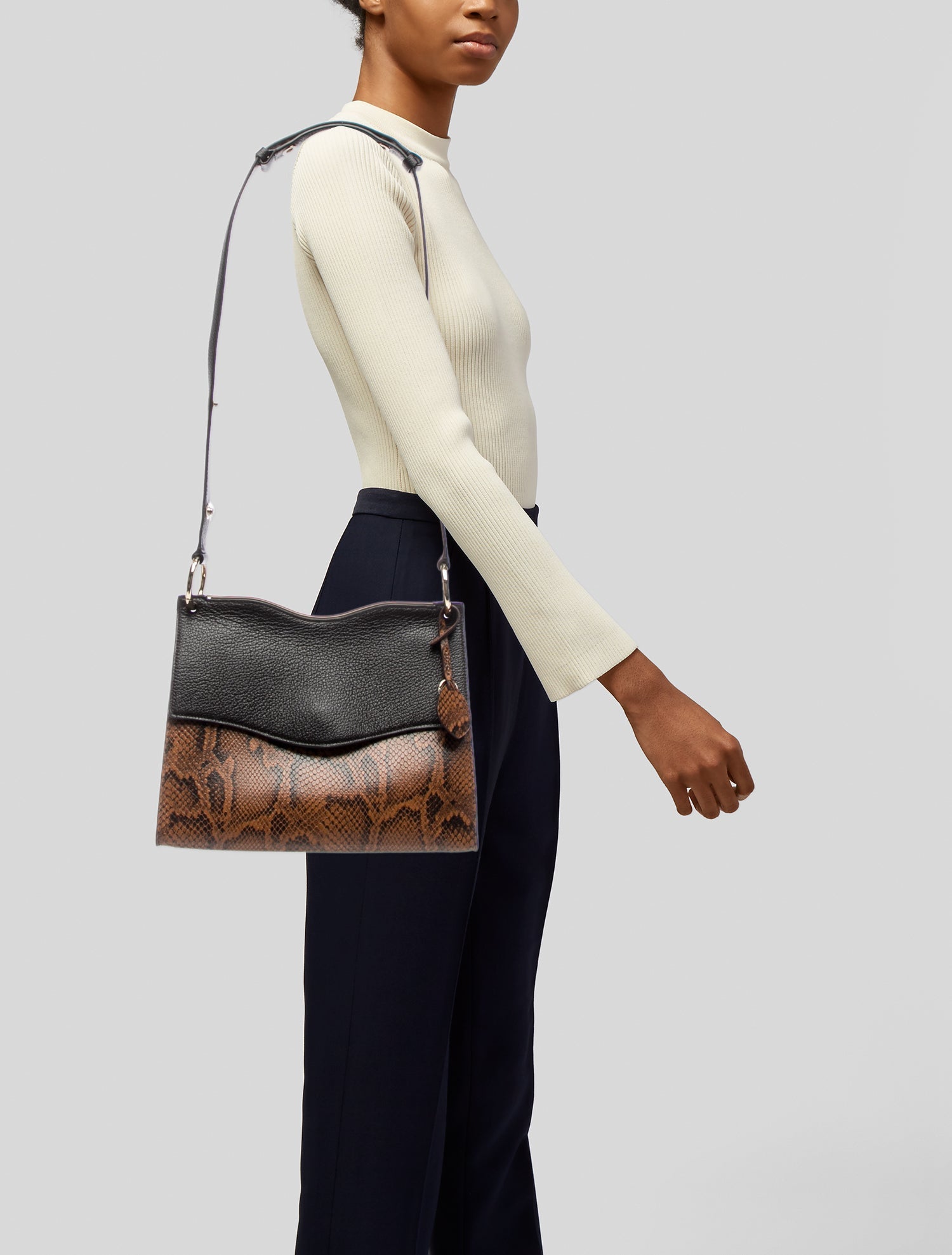 Rebecca Minkoff Embossed Leather Top Handle Bag