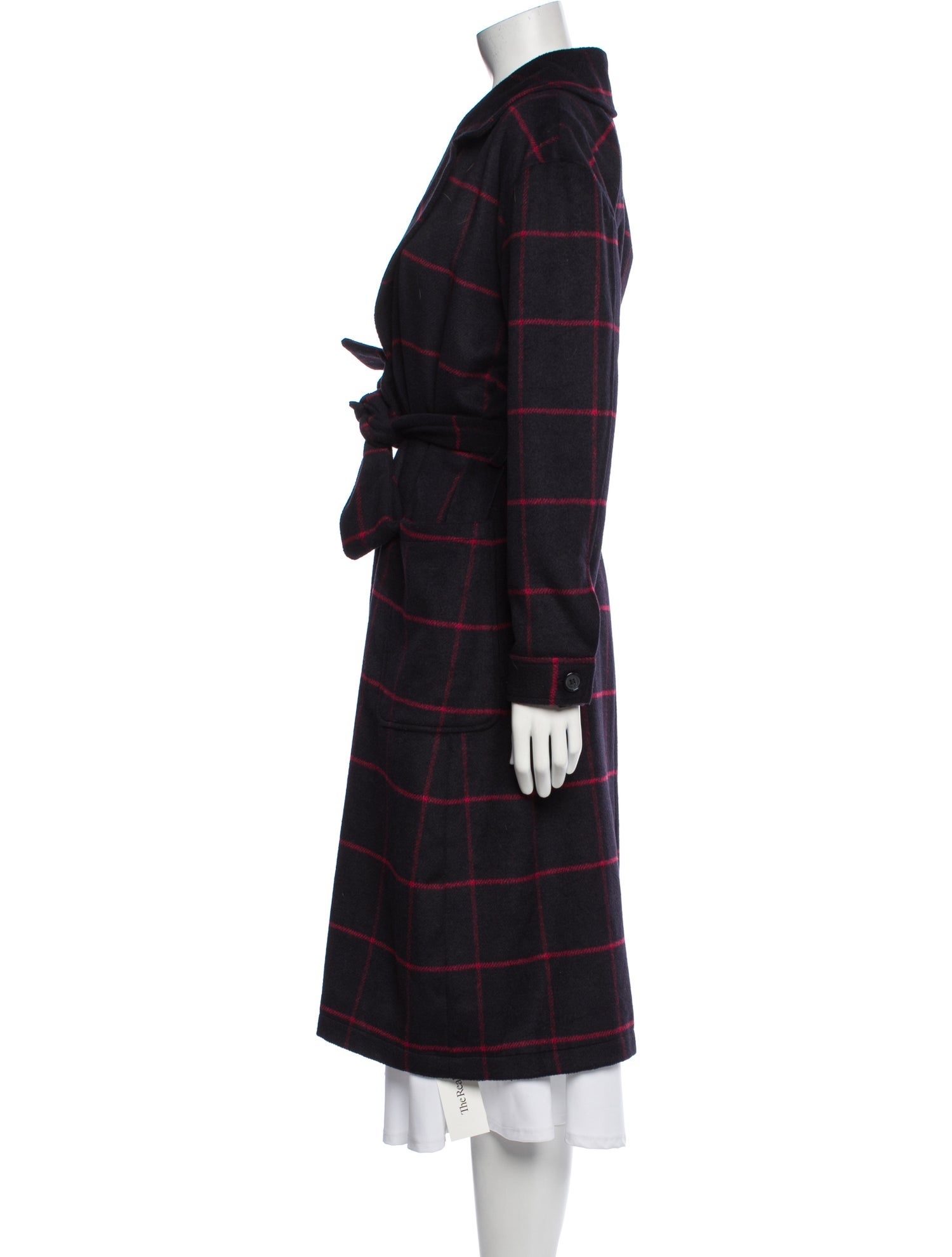 Rebecca Minkoff Plaid Print Peacoat