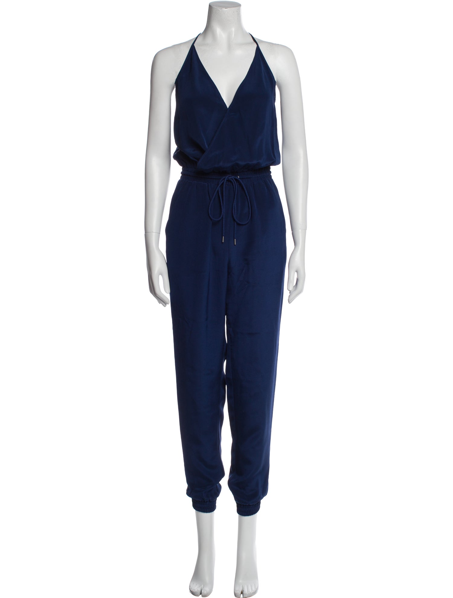 Rebecca Minkoff Silk V-Neck Jumpsuit