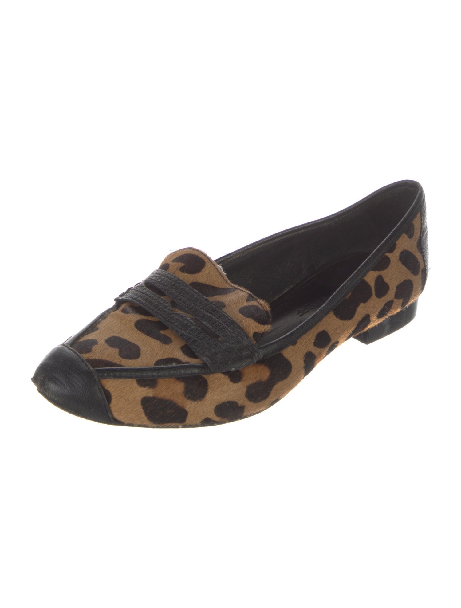 Rebecca Minkoff Ponyhair Animal Print Loafers