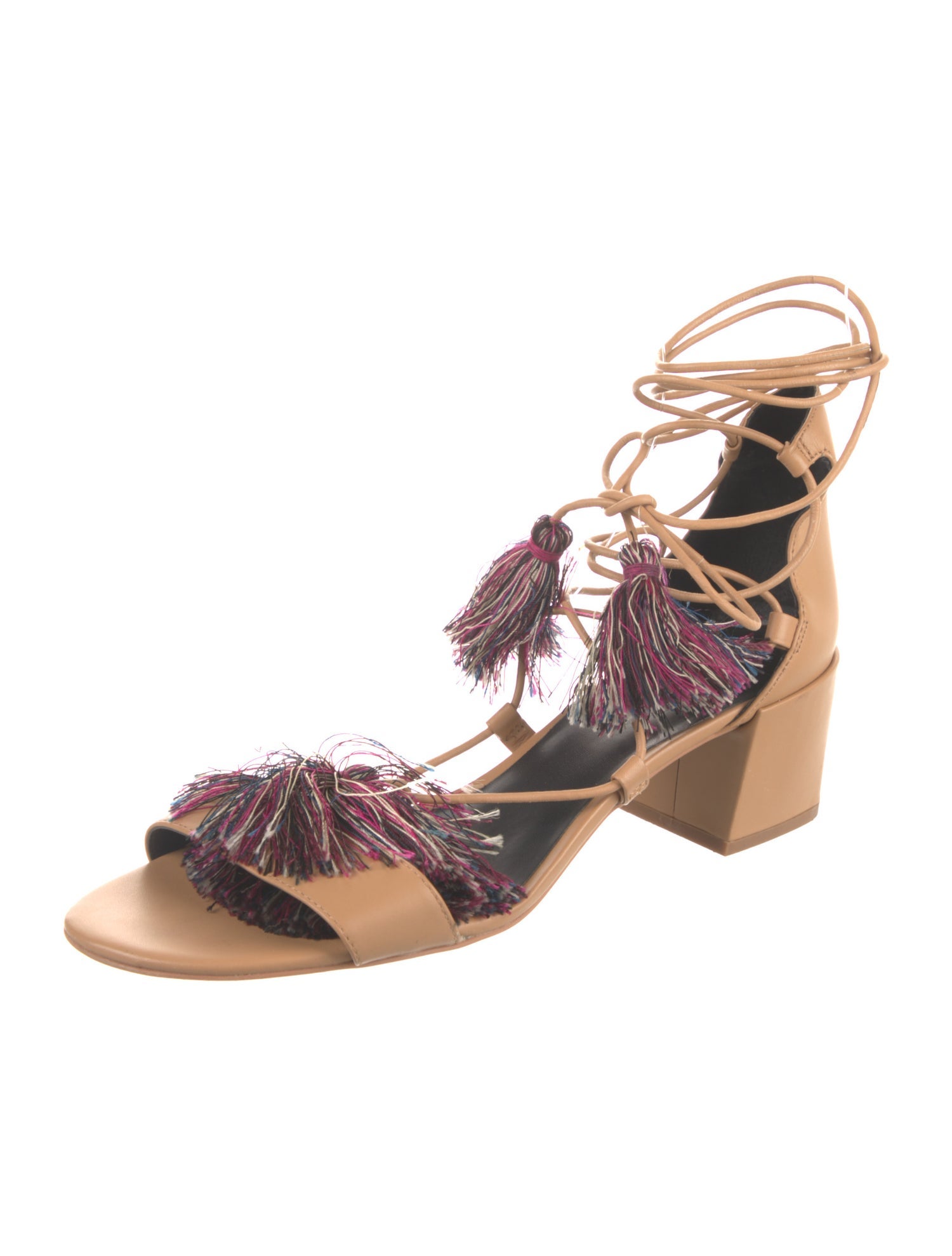 Rebecca Minkoff Leather Animal Print Sandals