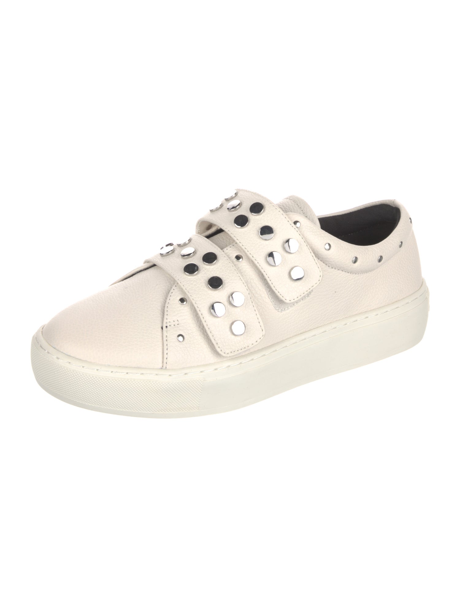 Rebecca Minkoff Leather Studded Accents Sneakers