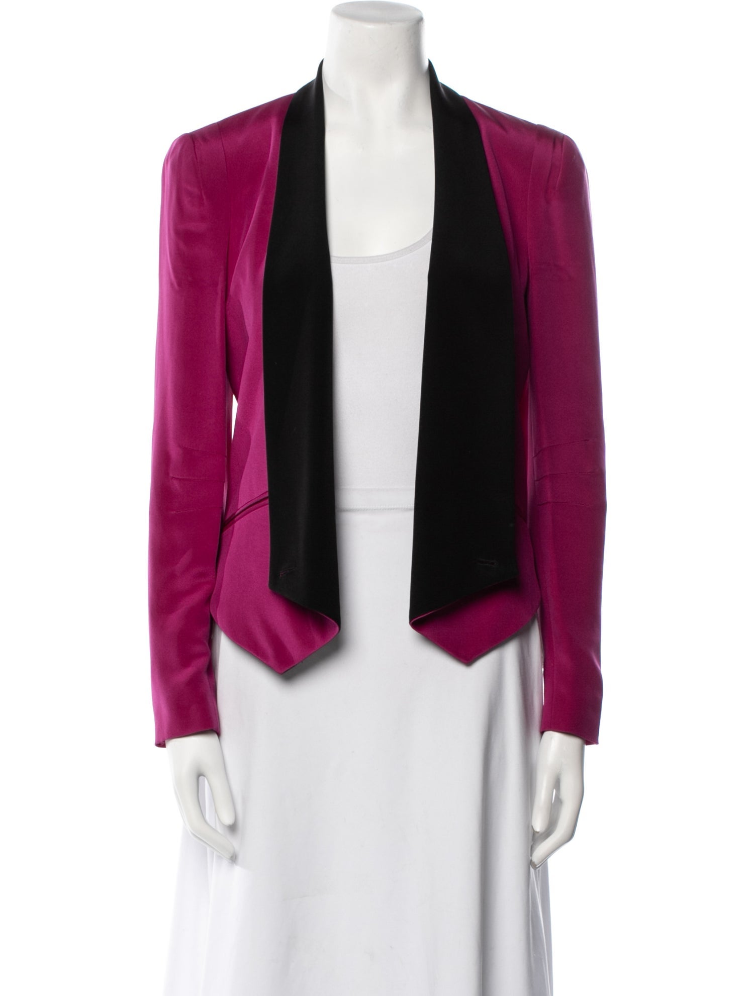 Rebecca Minkoff Silk Colorblock Pattern Jacket