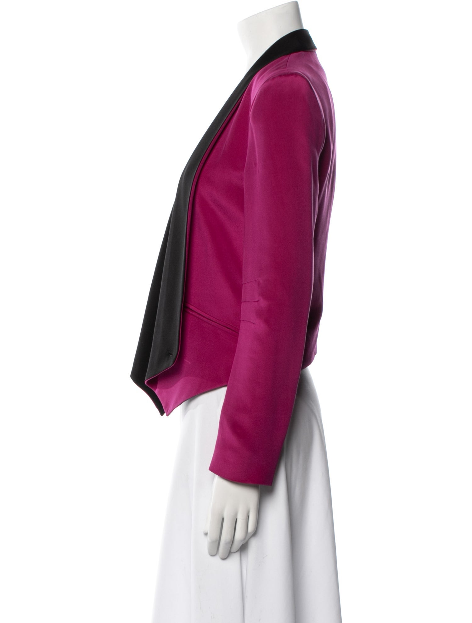 Rebecca Minkoff Silk Colorblock Pattern Jacket