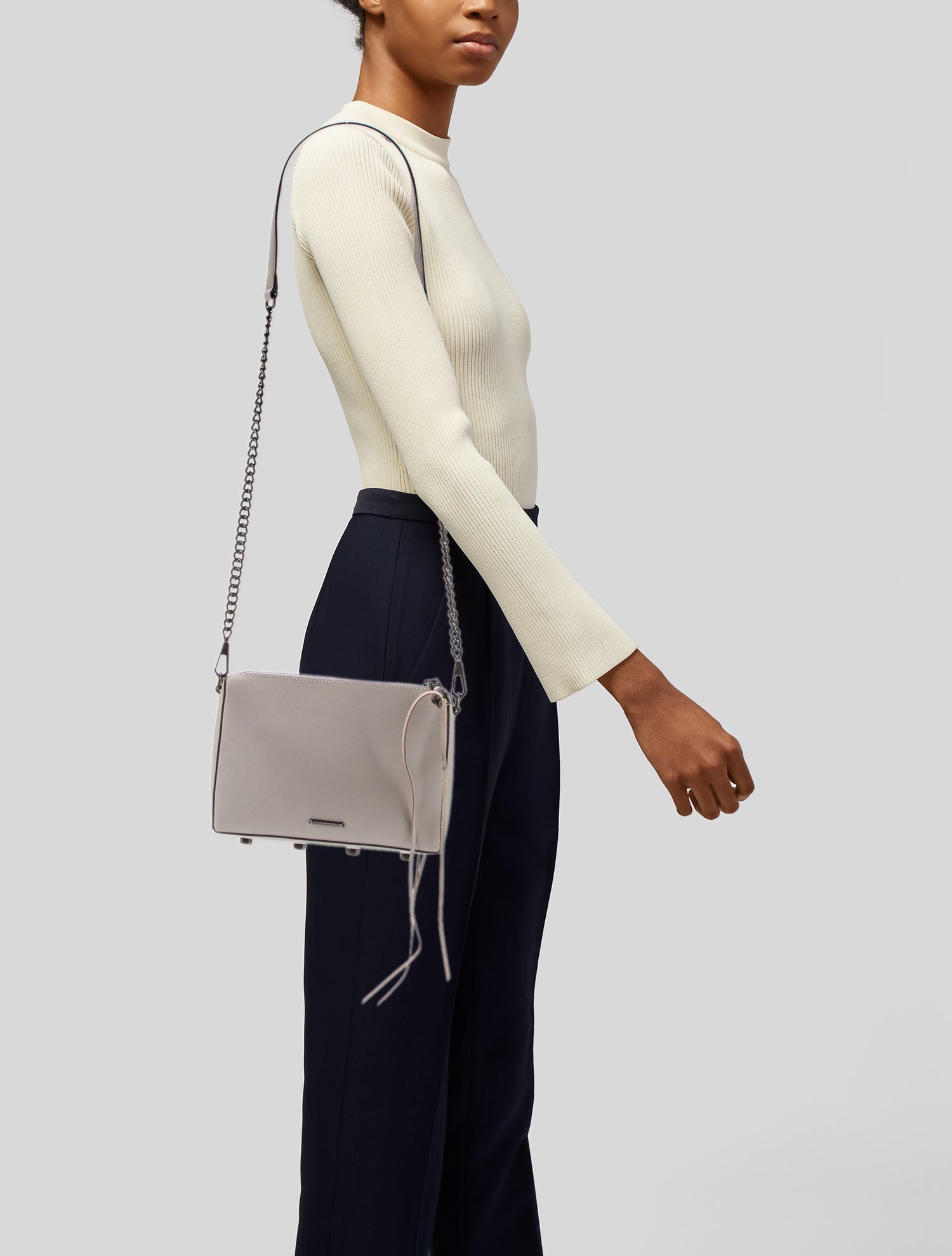 Rebecca Minkoff Saffiano Leather Shoulder Bag