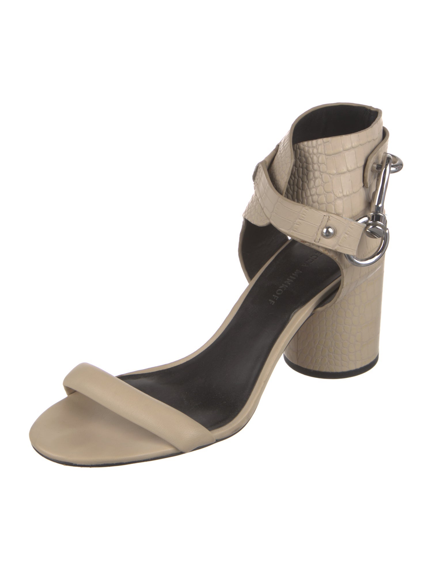 Rebecca Minkoff Embossed Leather Slingback Sandals