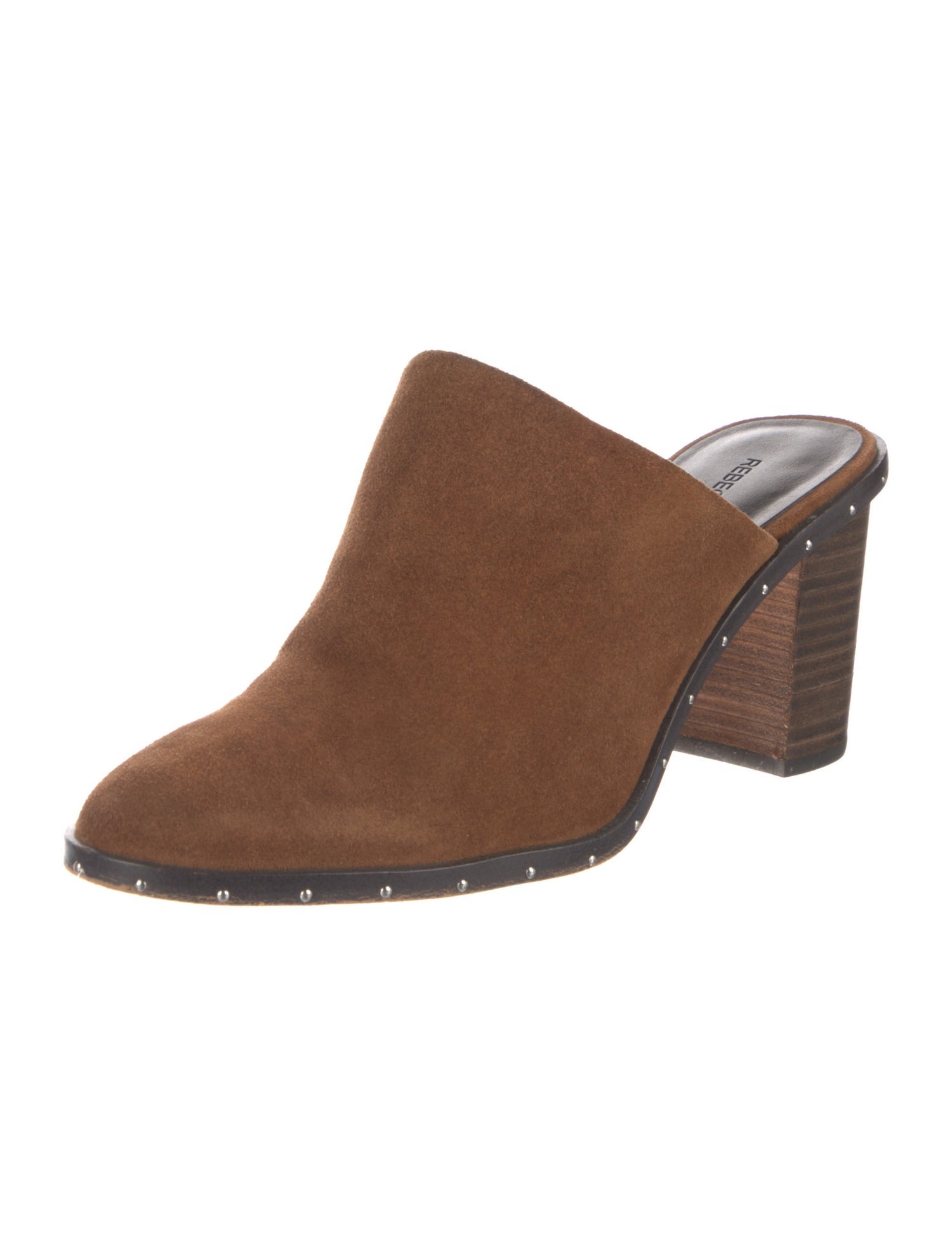 Rebecca Minkoff Suede Studded Accents Mules
