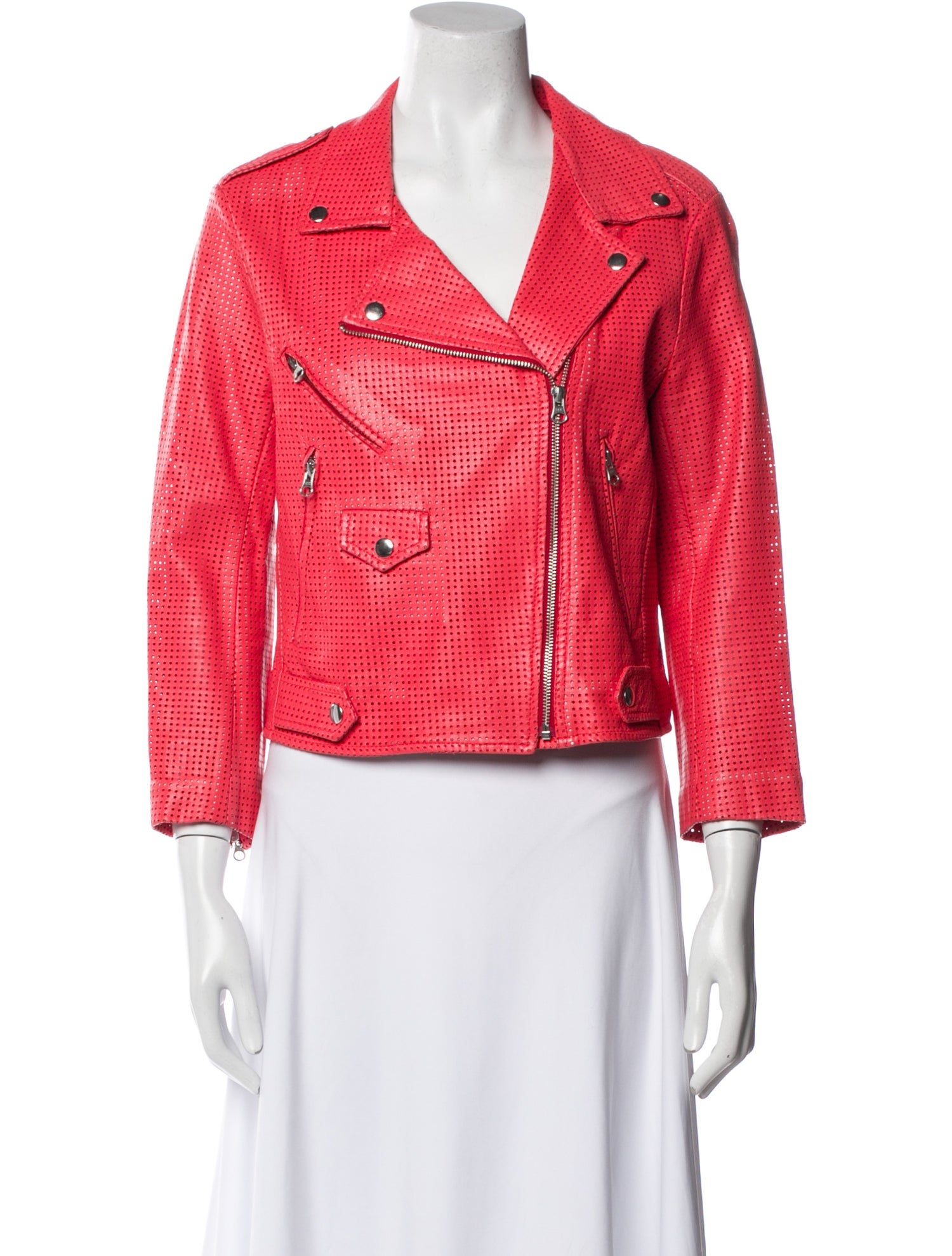 Rebecca Minkoff Lambskin Biker Jacket