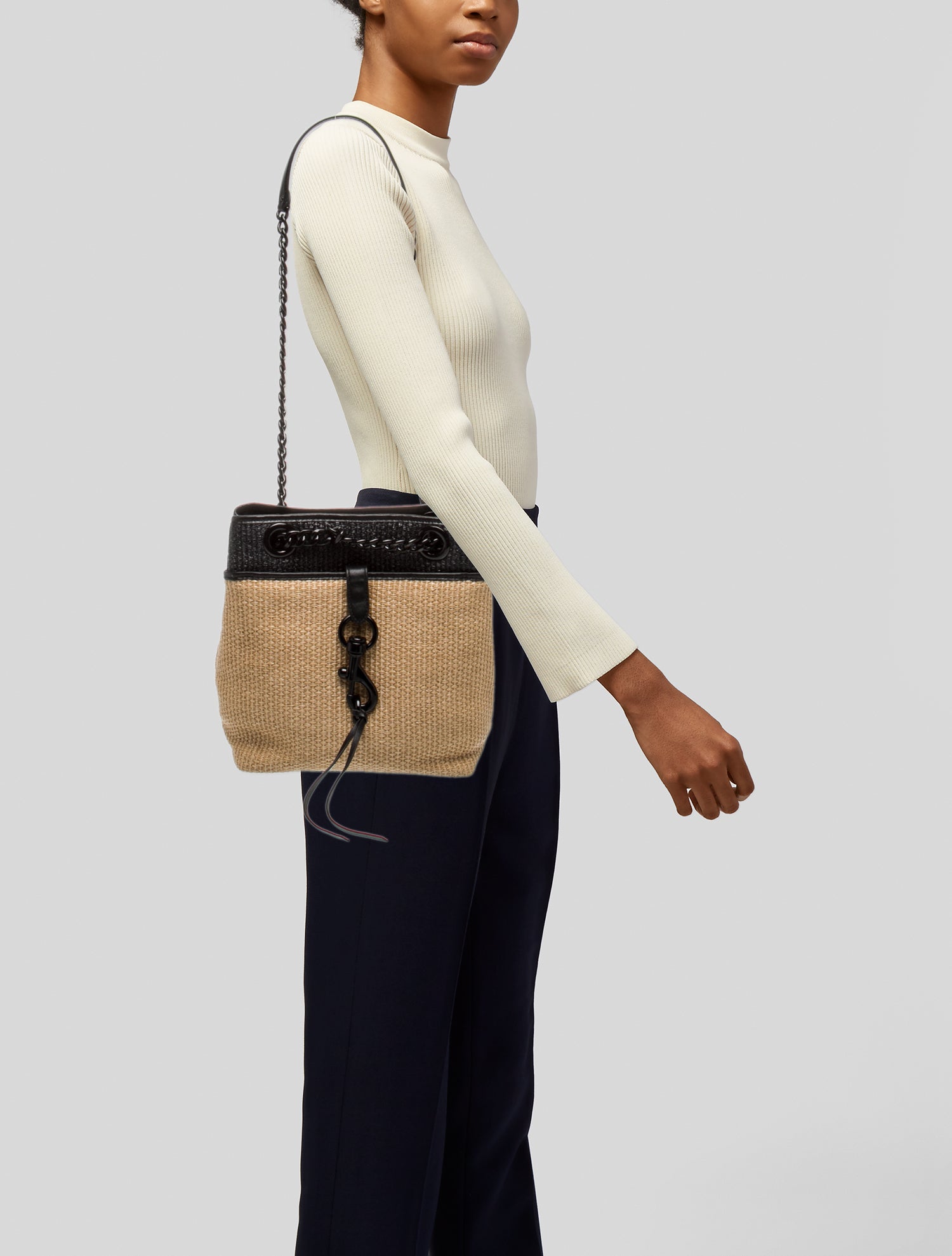 Rebecca Minkoff Raffia Shoulder Bag