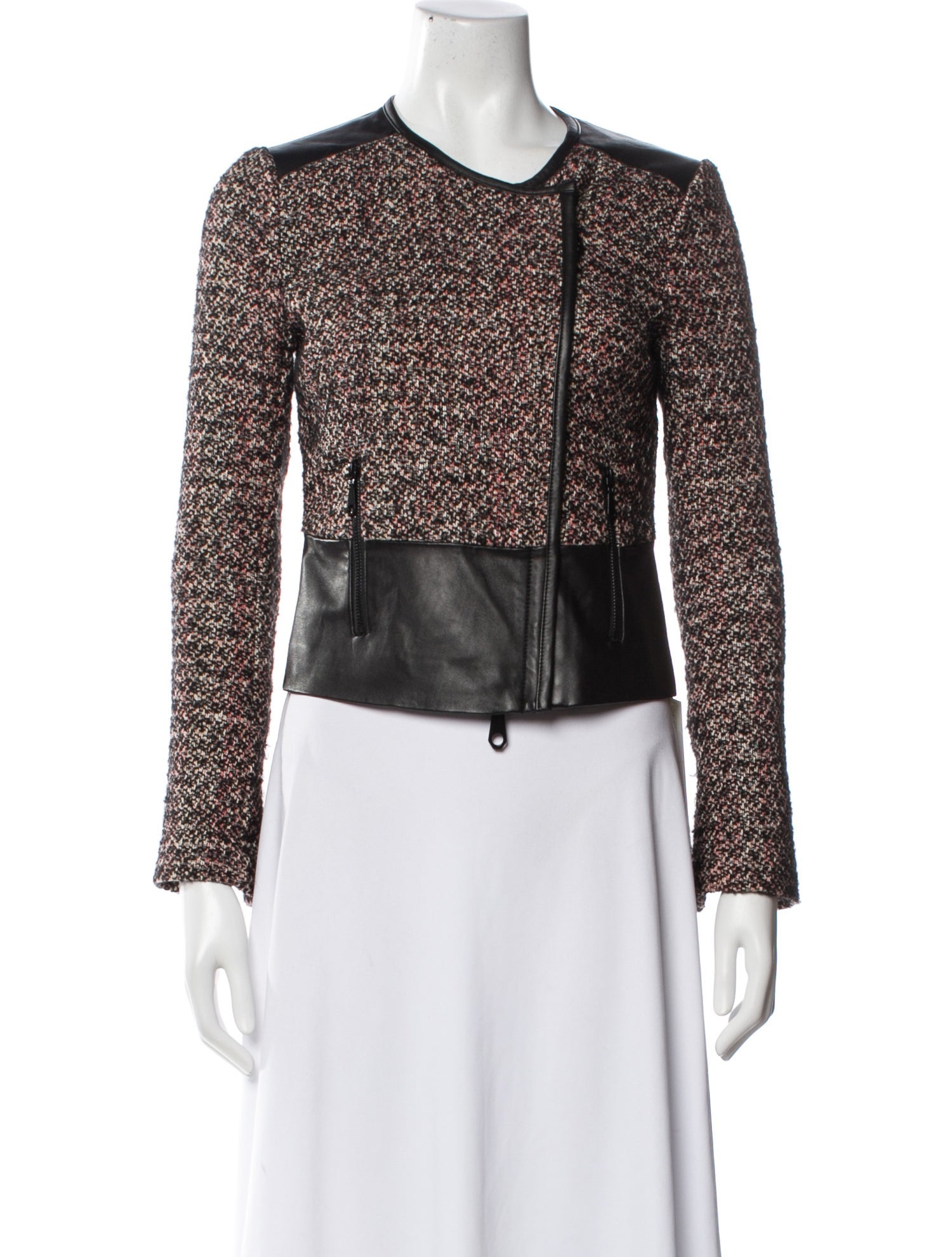 Rebecca Minkoff Tweed Tweed Pattern Evening Jacket