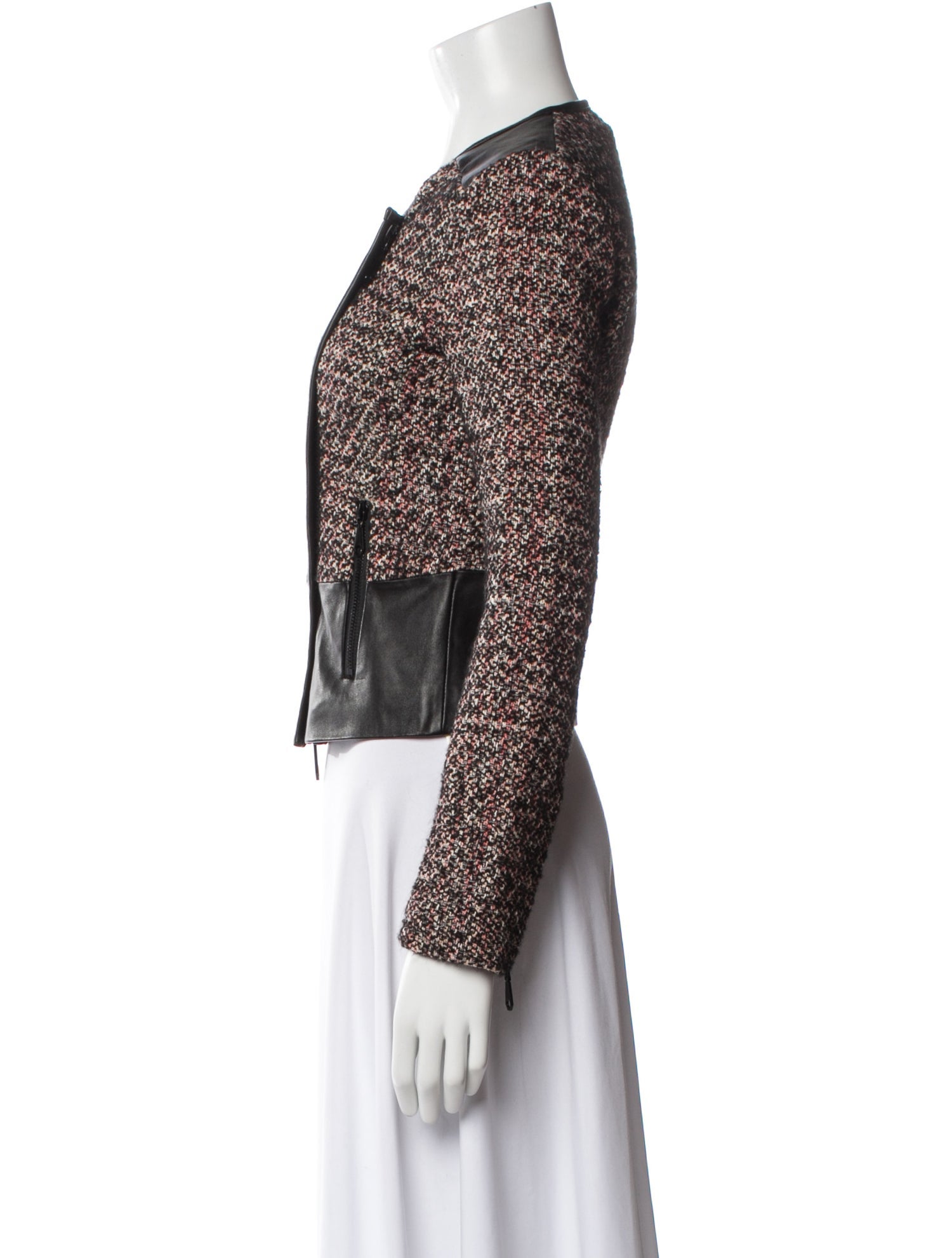Rebecca Minkoff Tweed Tweed Pattern Evening Jacket