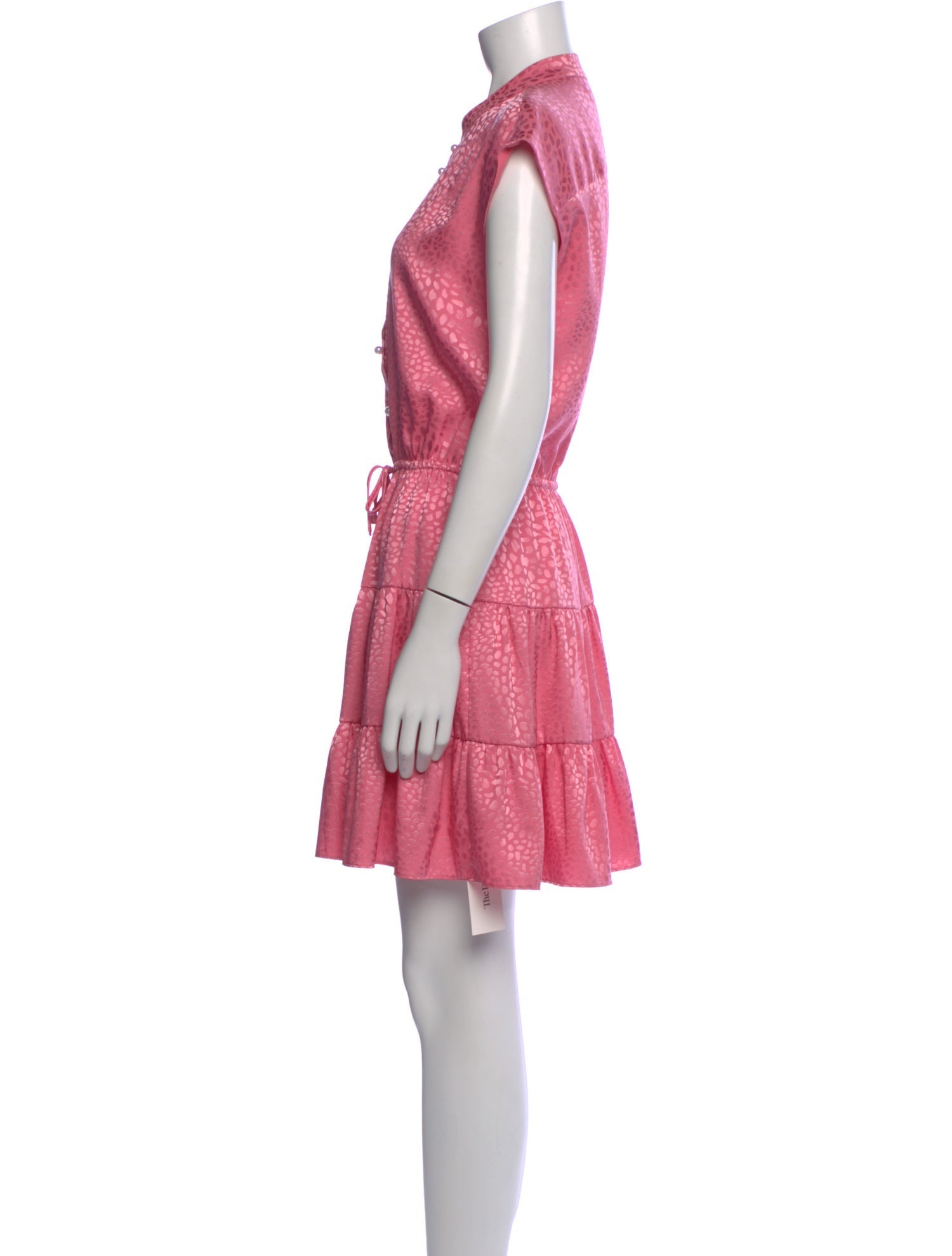 open lace back dress Rebecca Minkoff Women's Marta Short Sleeve Knit Dress, Pink Tye-Dye, Small  at Amazon Women's Clothing store