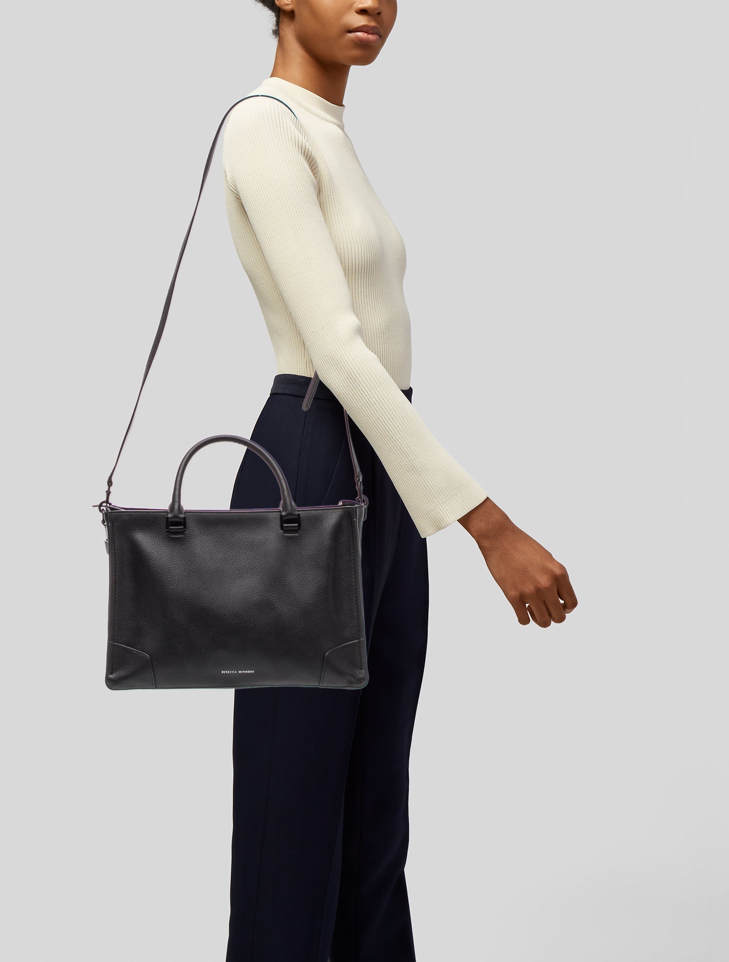 Rebecca Minkoff Studded Desire Satchel - Neutrals Satchels