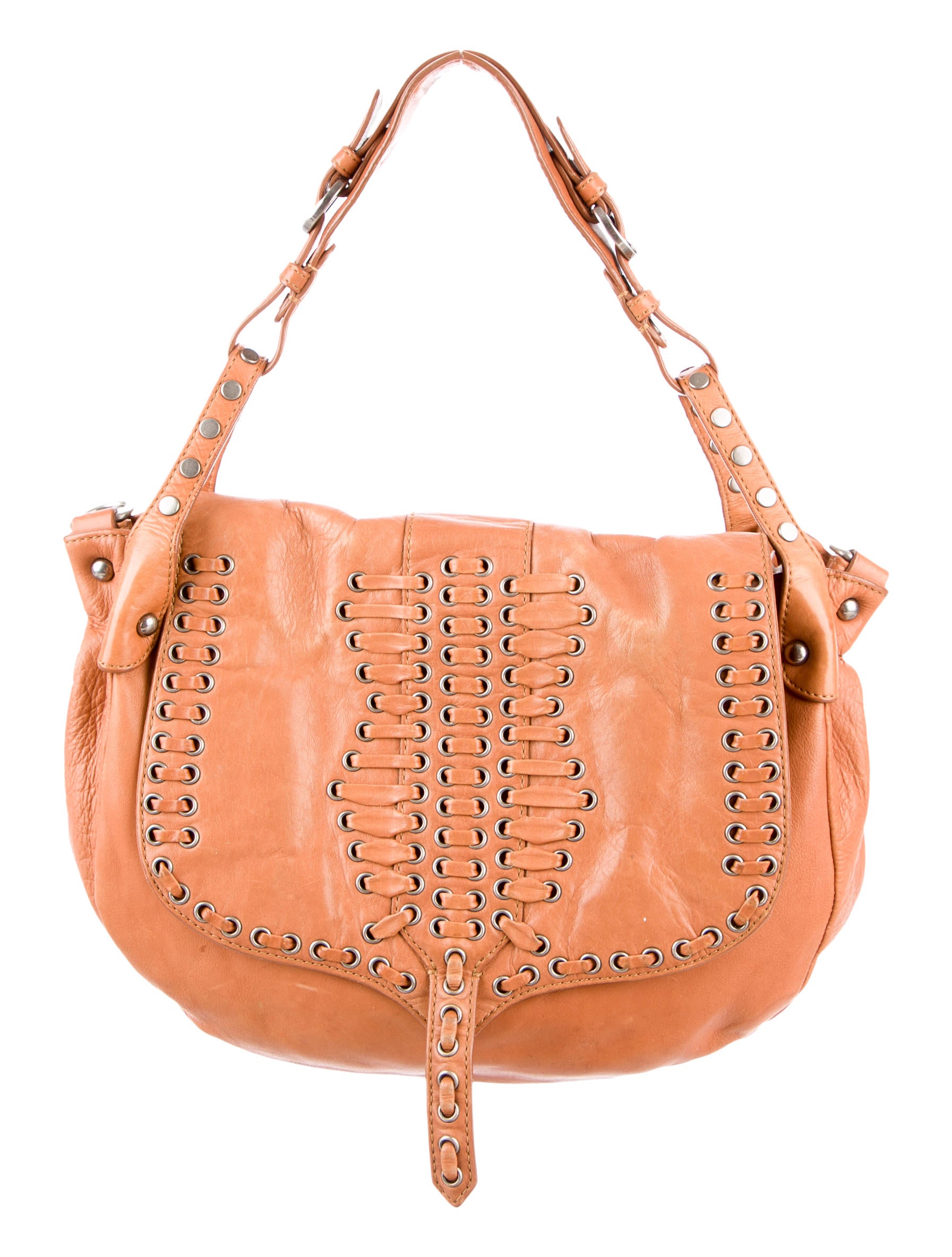 Rebecca Minkoff GrommetEmbellished Satchel Handbags WRM22967 The