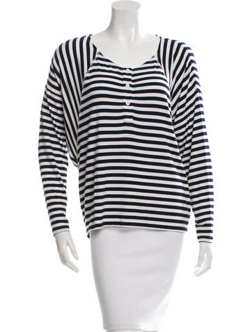 Rebecca Minkoff Striped Long Sleeve Top
