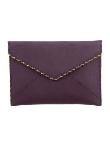 Rebecca Minkoff Saffiano Leo Clutch