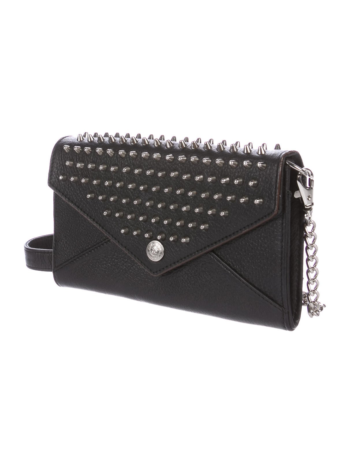 Rebecca Minkoff Studded Wallet On Chain Accessories WRM31204 The
