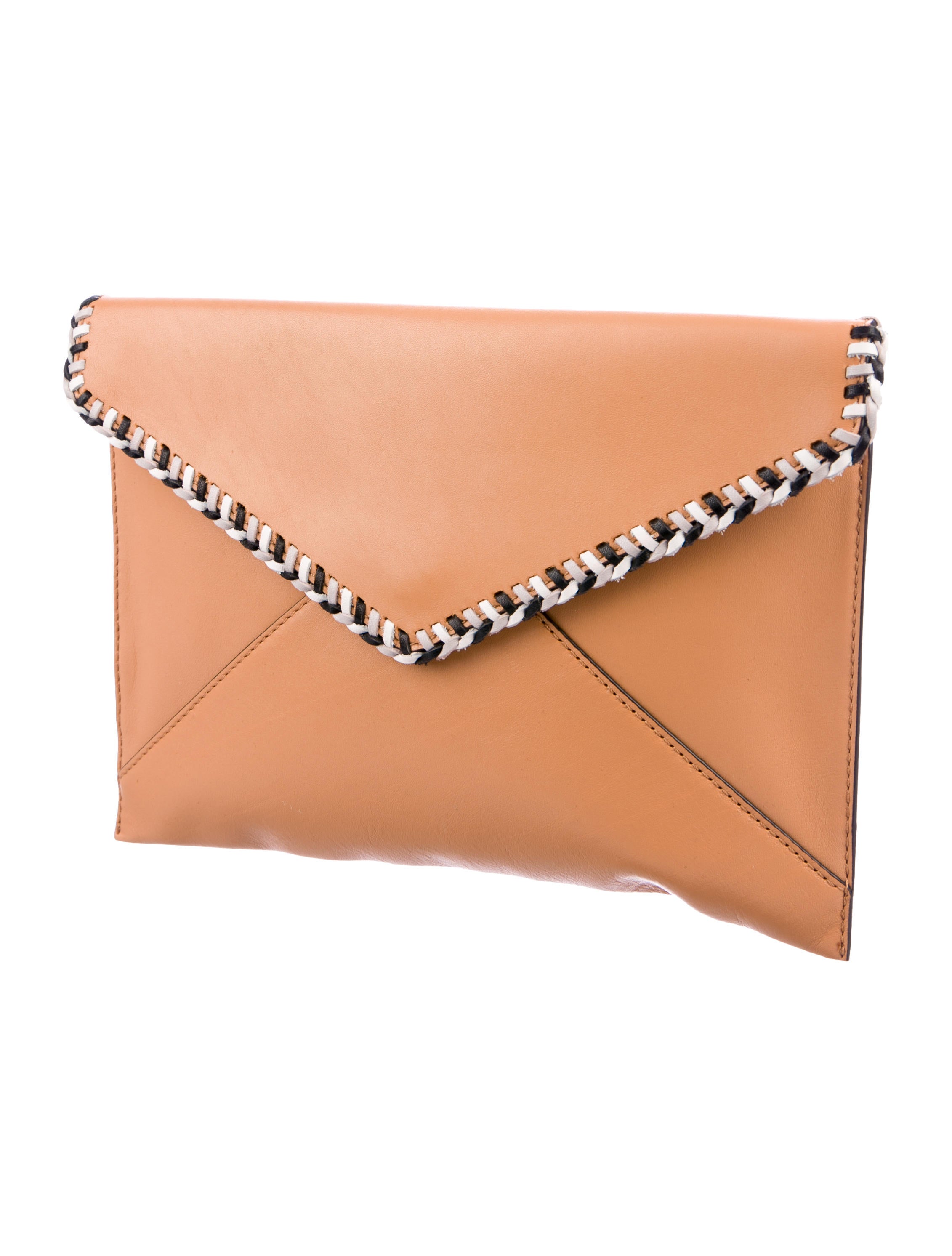 whipstitch envelope clutch