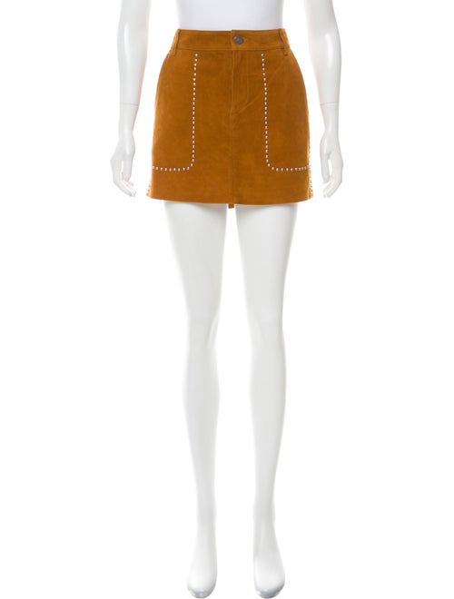 Rebecca Minkoff Suede Barry Skirt brown