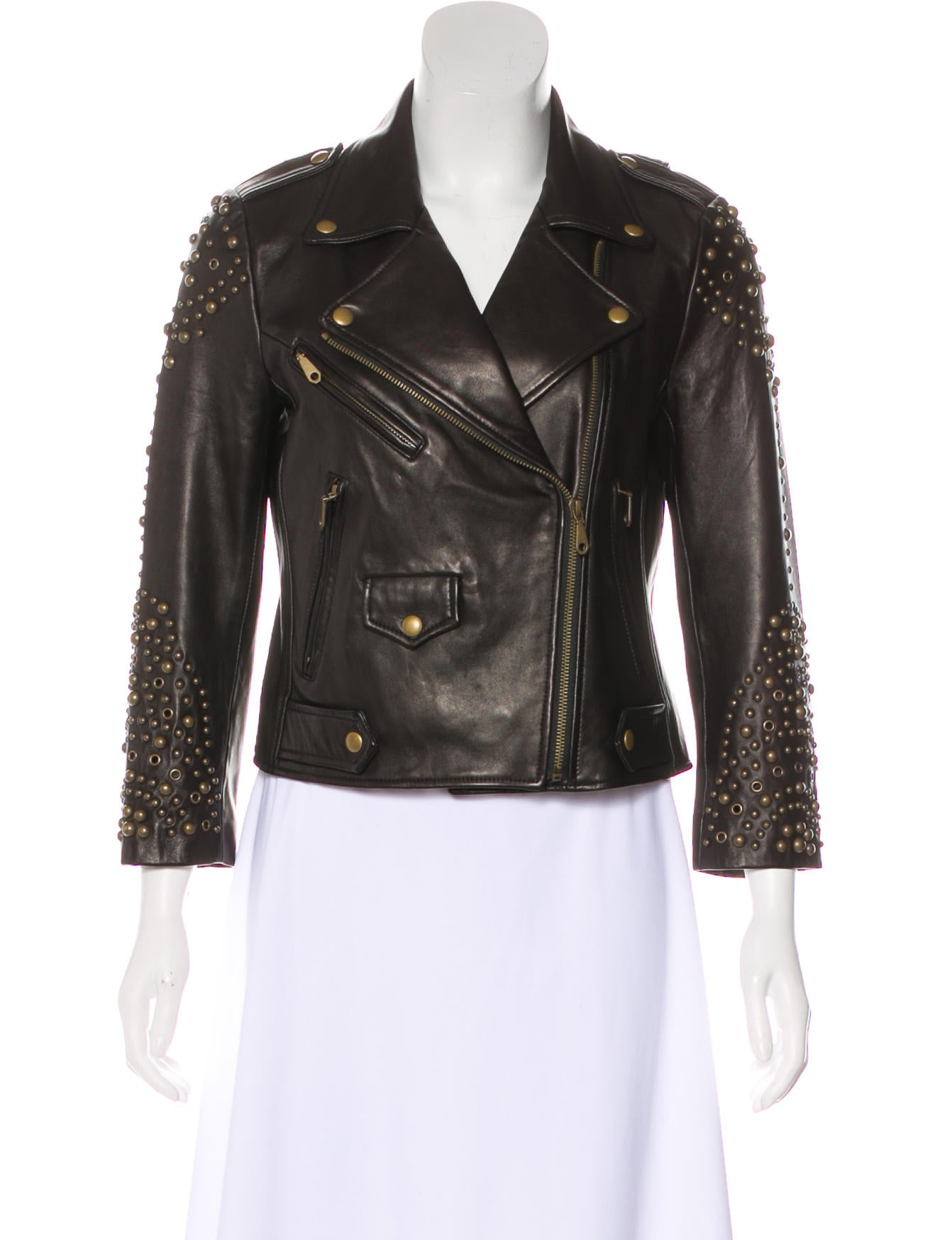 Rebecca Minkoff Studded Leather Jacket Clothing Wrm40114