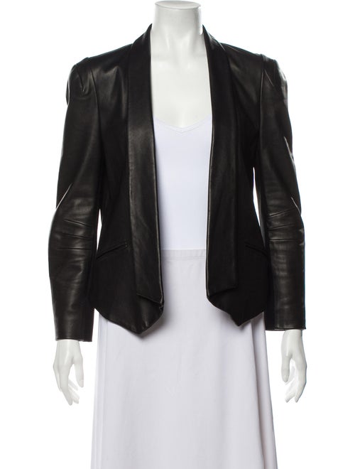 Rebecca Minkoff Lamb Leather Blazer Black