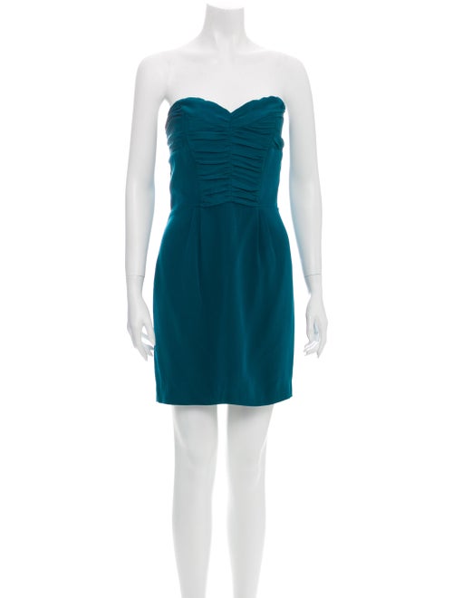 Rebecca Minkoff Silk Mini Dress Green