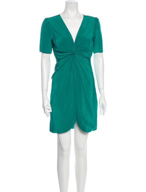 Rebecca Minkoff Silk Mini Dress Green