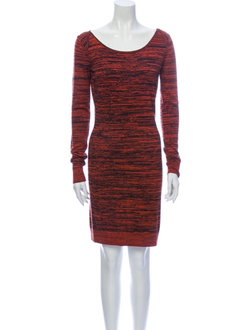 Rebecca Minkoff Silk Knee-Length Dress Orange