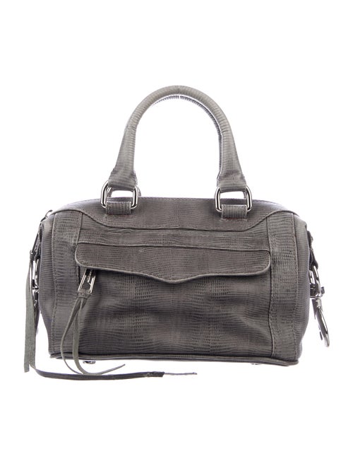 Rebecca Minkoff Embossed Leather Satchel Grey