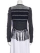 Rebecca Minkoff Linen Striped Evening Jacket