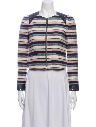 Rebecca Minkoff Striped Evening Jacket