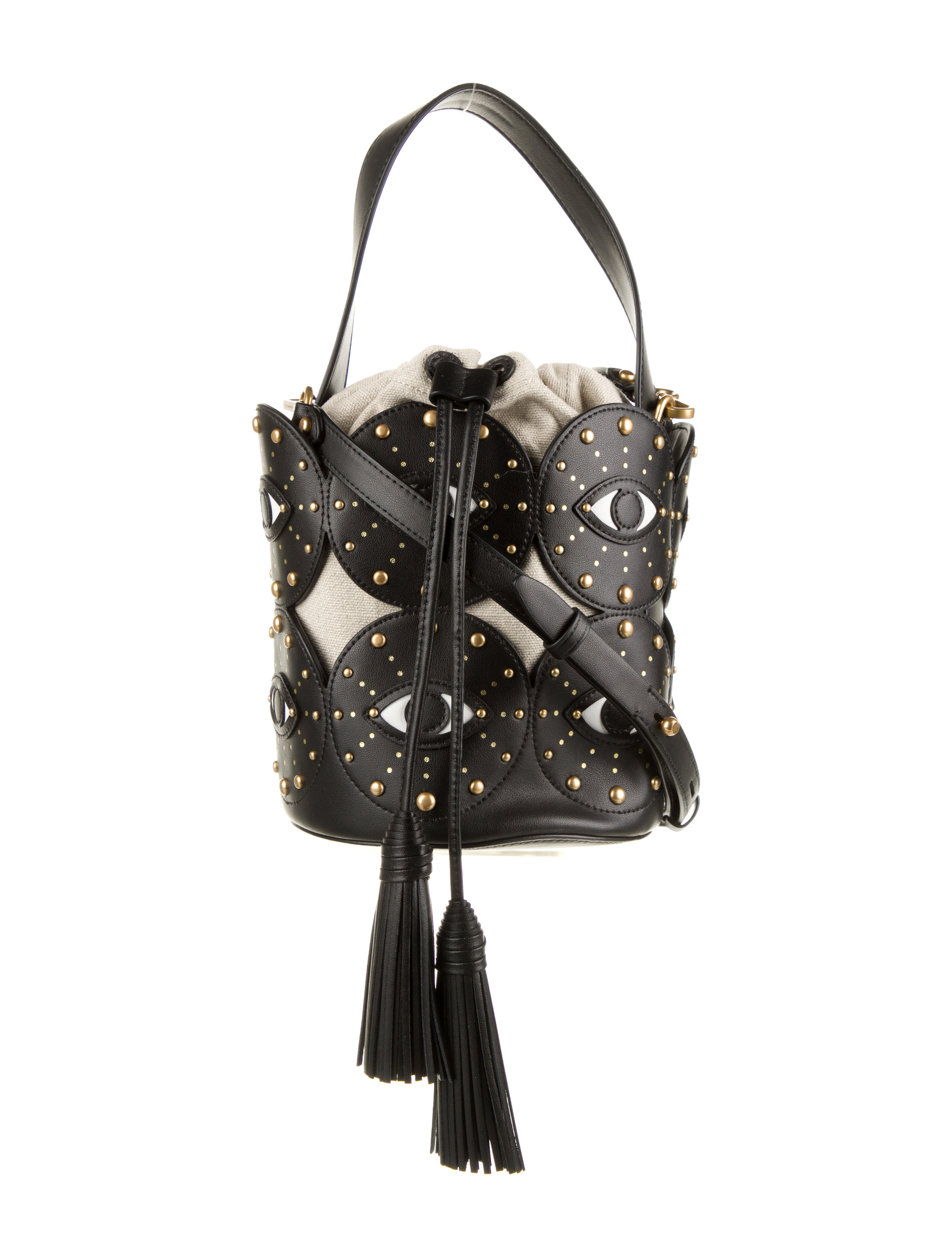 Rebecca Minkoff Evil Eye Bucket Bag w/ Tags - Black Bucket Bags