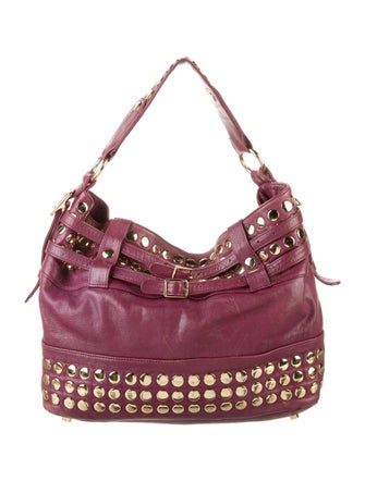Rebecca Minkoff Leather Studded Hobo Bag