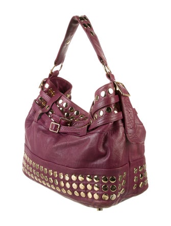Rebecca Minkoff Leather Studded Hobo Bag