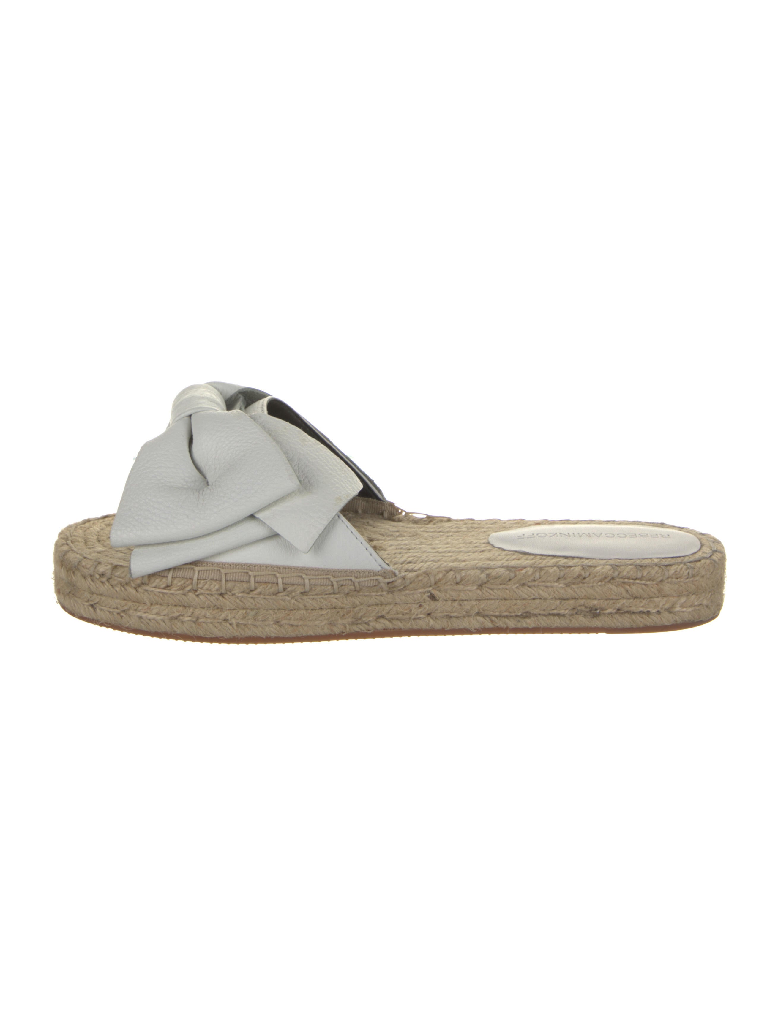 Rebecca Minkoff Jute Bow Accents Sandals - White Sandals, Shoes - WRM89612  | The RealReal